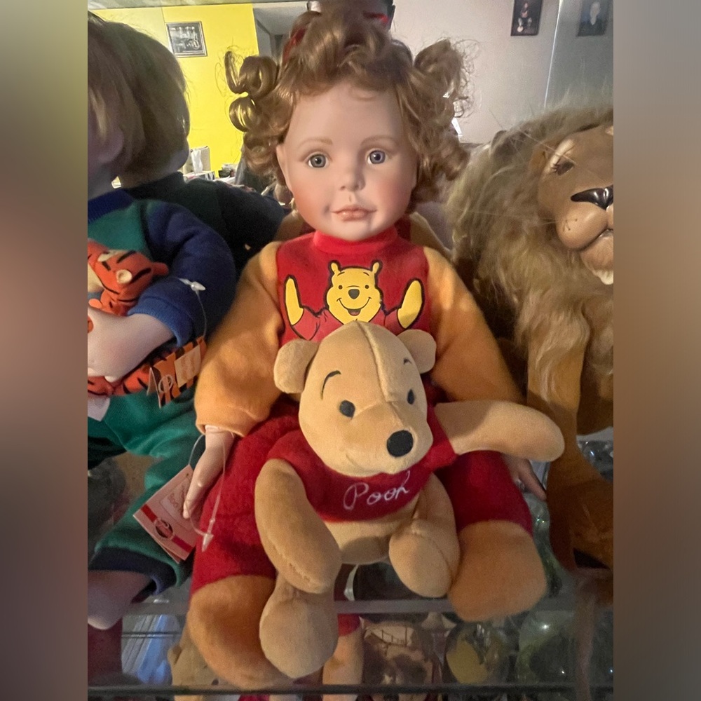 Peek a Boo Pooh by Robin Miller - Ashton-Drake Galleries